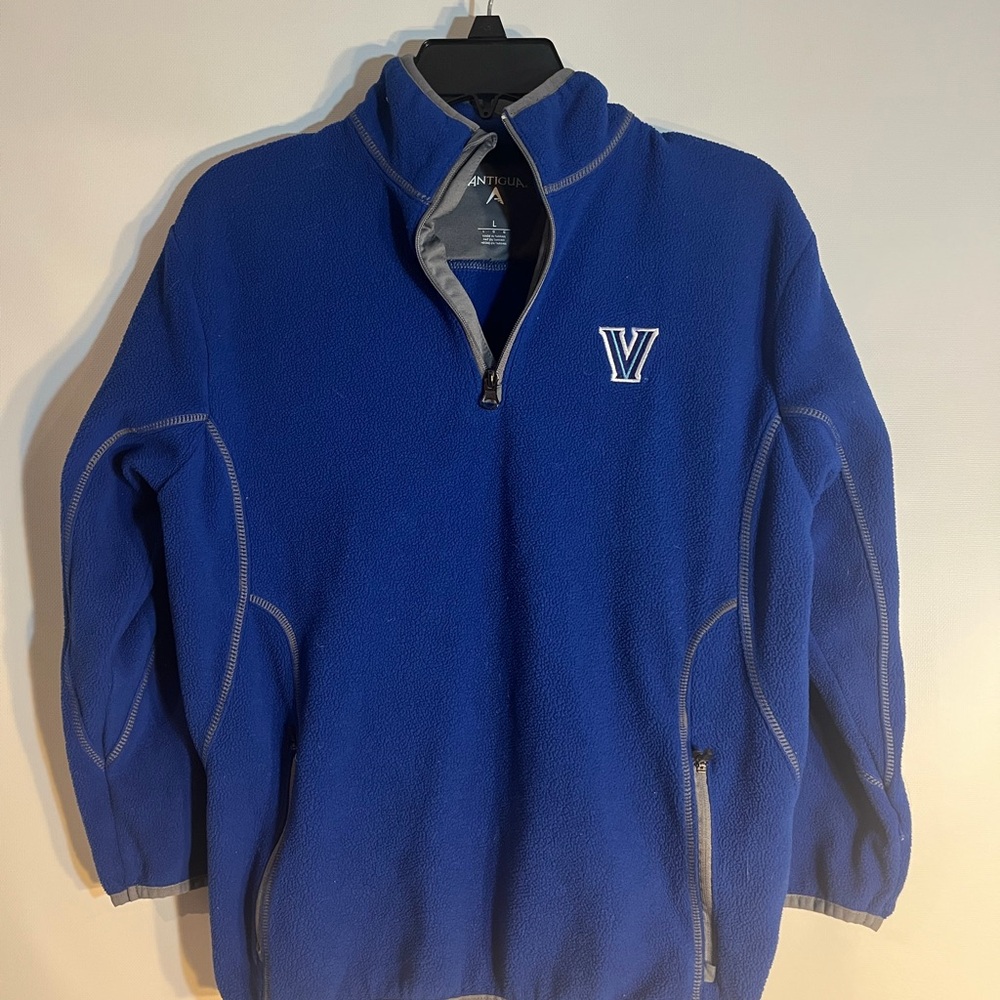 Villanova Boys Large fleece zip top Antigua